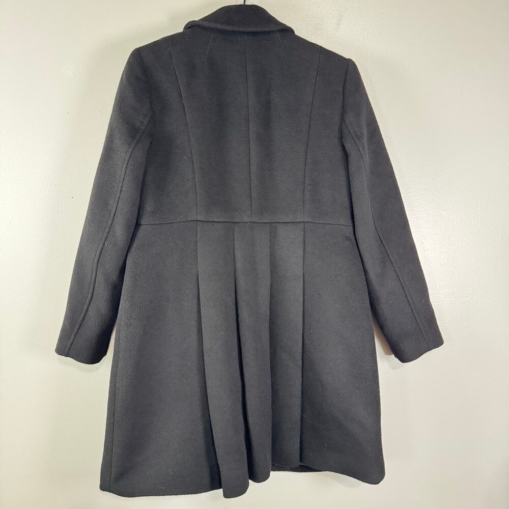 Talbots Black Brushed Wool Coat Womens Size 2P Outdoor Gorpcore Warm Comfy - Picture 7 of 9